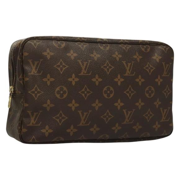 LOUIS VUITTON Monogram Trousse Toilette 28 Clutch Bag M47522 LV Auth 136349 - Picture 1 of 16
